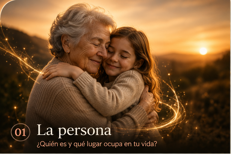 Una abuela y su nieta abrazándose, la persona que queremos emocionar